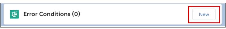 Salesforce CPQ New Error Condition