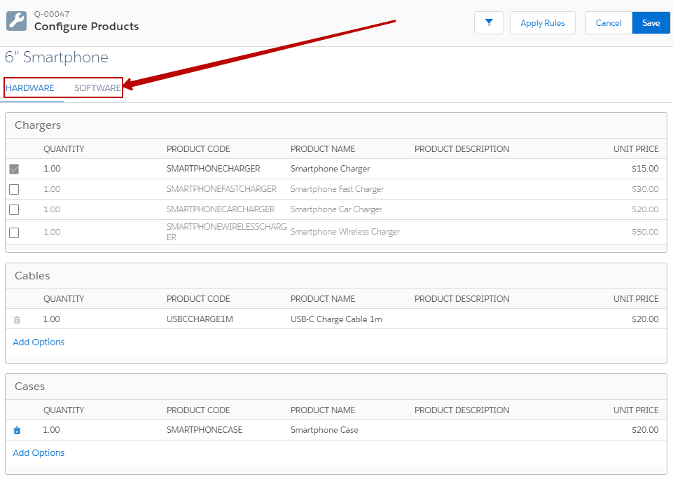 Salesforce CPQ: Product Features