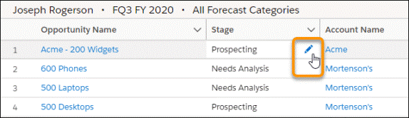 Salesforce CPQ, Winter'21 Release,Update Opportunity Stages on the Forecasts Page in Lightning Experience