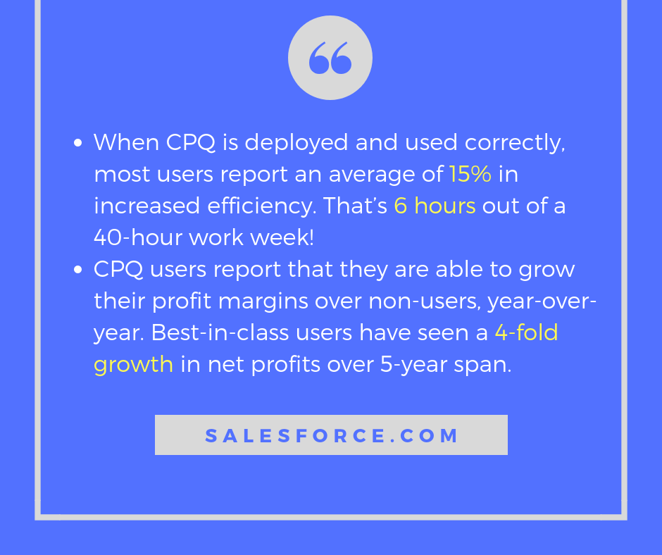 Data provided by Salesforce About CPQ