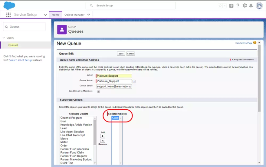 Salesforce New Queue Options