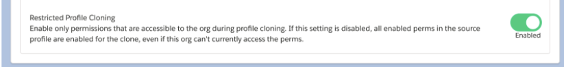 Salesforce CPQ, Winter'21 Release,  Restricted Profile Cloning