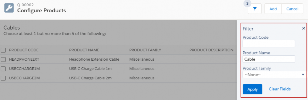 Salesforce CPQ: Product Features