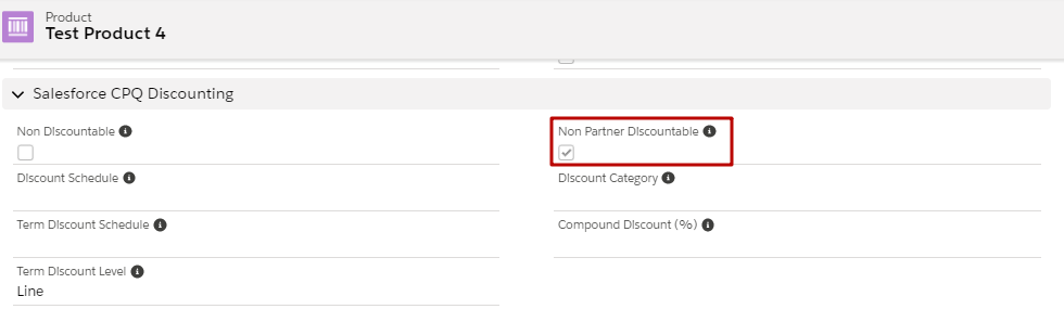 CPQ Discounting Fields and Checkboxes on Product