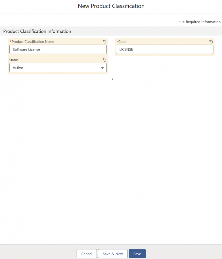 New Product Classification