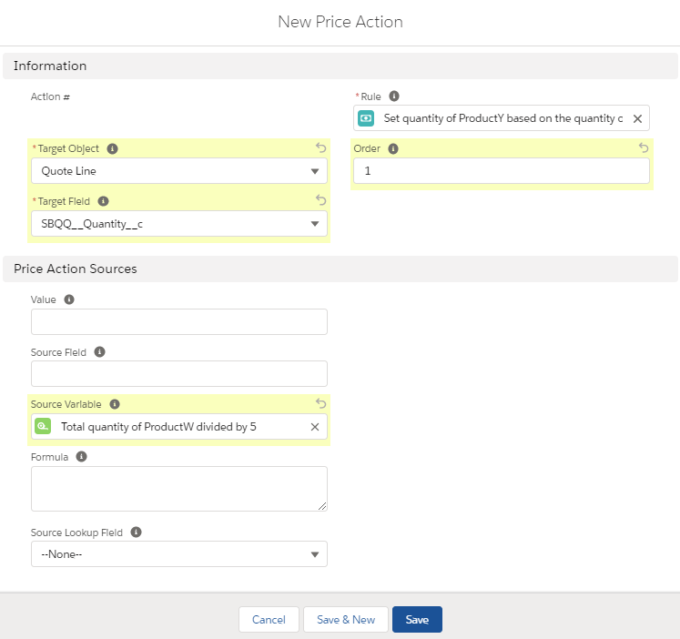 Salesforce CPQ New Price Condition Fields and Picklists