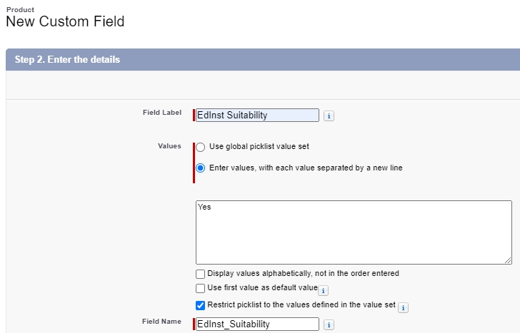 Salesforce CPQ New Custom Field Labels, Values and Checkboxes
