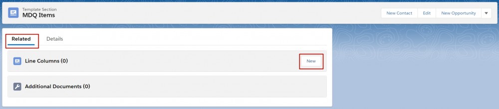 Salesforce CPQ New Line Column in Related Tab on MDQ Items Template Section