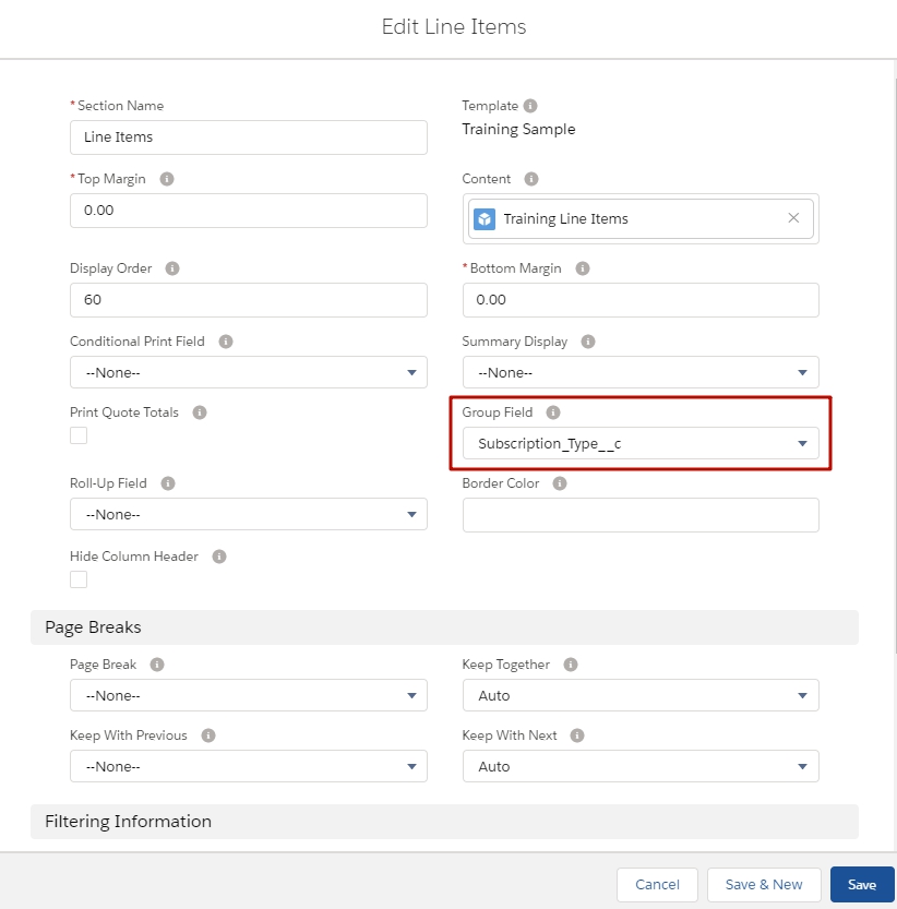 Salesforce CPQ  Line Items Fields,Picklists and Checkboxes