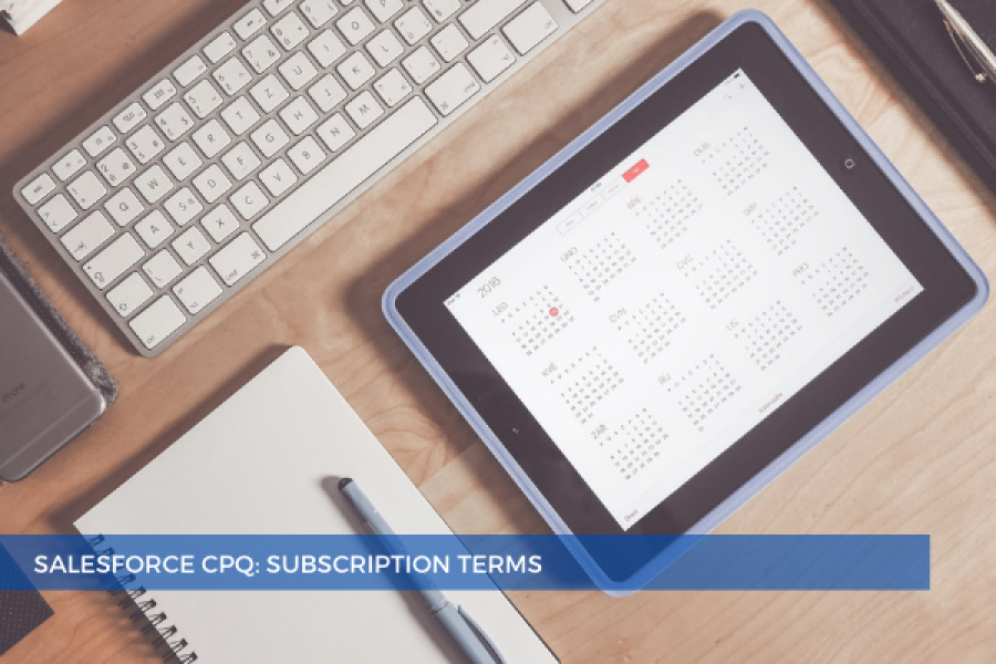 Salesforce CPQ Subscription Terms