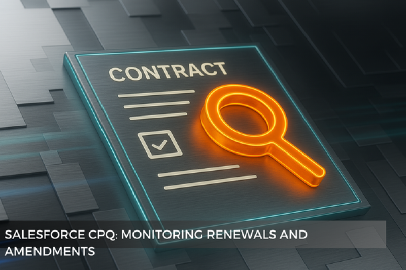 Salesforce CPQ: Monitoring Renewals and Amendments